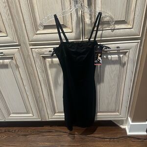 Body Beautiful shapewear slip with lace detail and removable strap